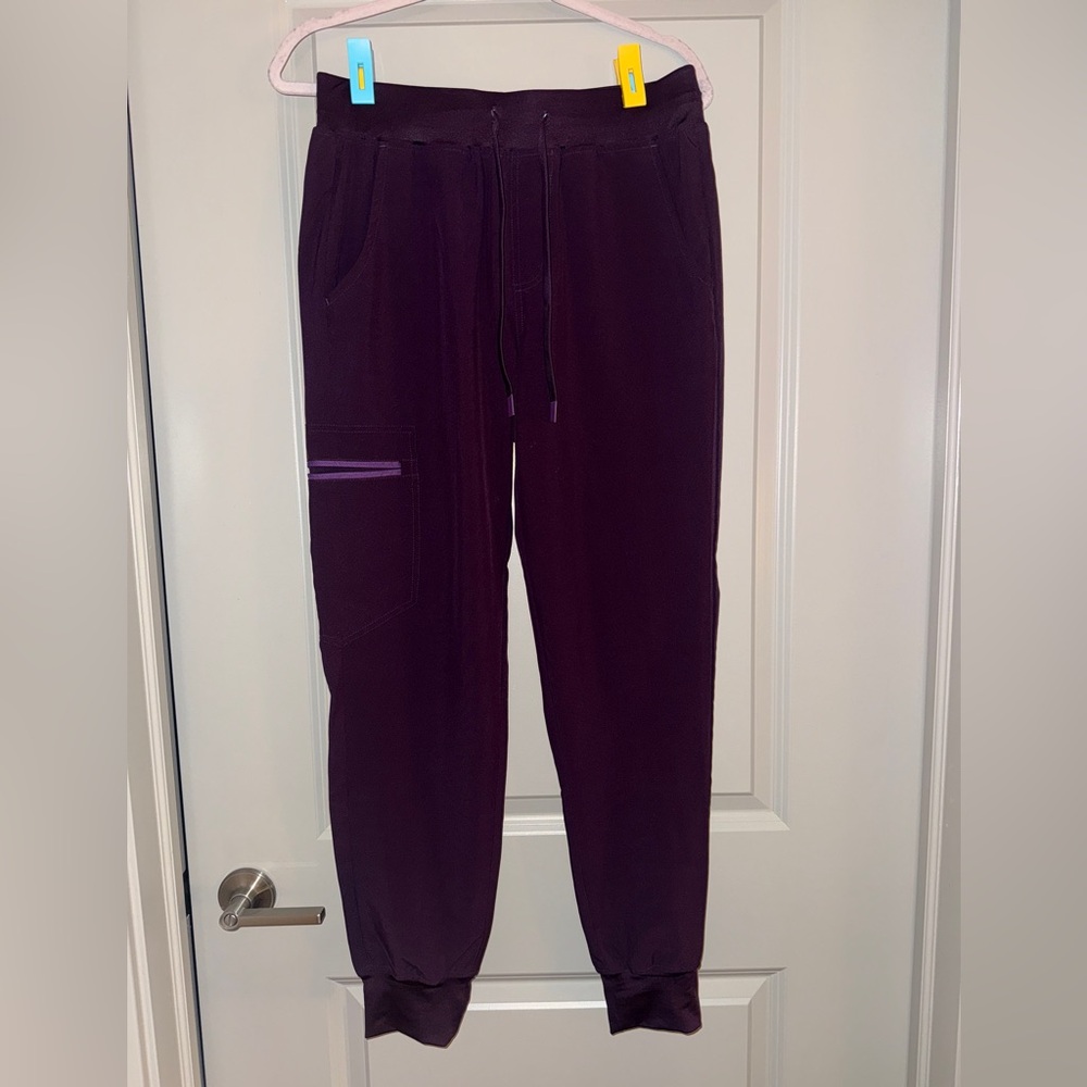 Purple Jogger Scrub Pants